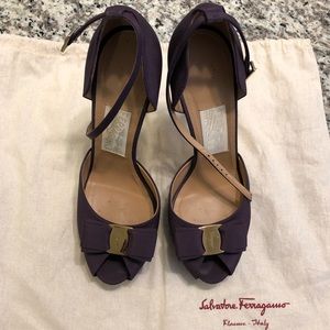 Ferragamo platform sandal, size 8.5